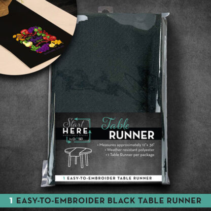 Blanks - Table Runner - Black - OESD
