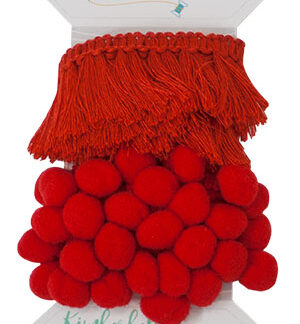 Tassels & Pom Poms - KDKB130 - Red - Kimberbell