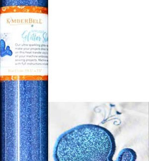 Kimberbell - HTV - Applique Glitter Sheet - KDKB137 - Blue