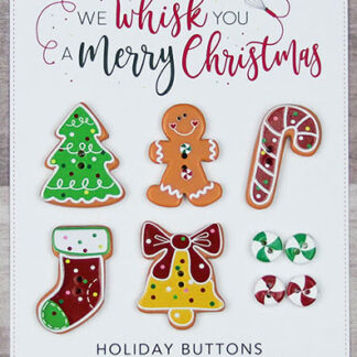 We Whisk You a Merry Christmas Buttons  - KDKB167  - Kimberbell