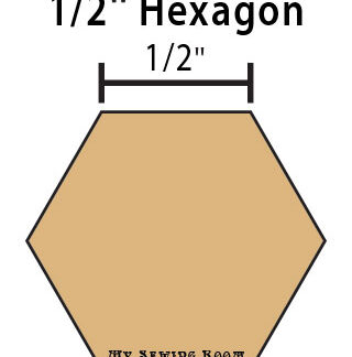 1/2" Hexagon Paper Pieces