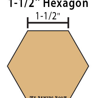 1-1/2" Hexagon Paper Pieces - Paper Pieces