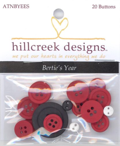 Button Pack  - Bertie's Year  - Hillcreek Designs