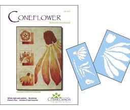 Coneflower - Quilt Pattern & Stencils - Nancy Kazlauckas