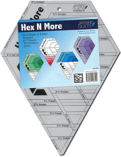 Ruler - Hex N More - 4 Shapes in 4 Sizes - Jaybird Quilts