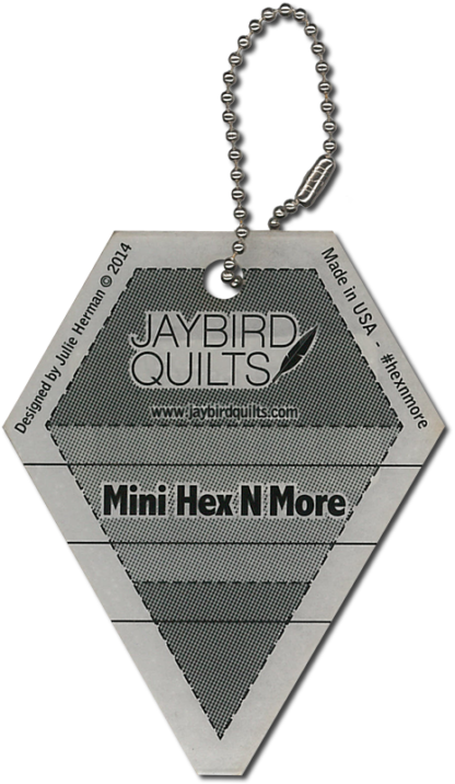 Ruler - Mini Hex N More - Keychain Ruler - Jaybird Quilts