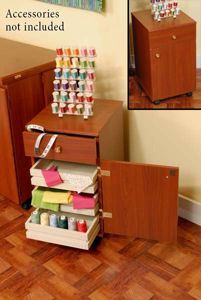 Arrow Sewing Cabinet - Suzi Storage Cabinet - Cherry - Flat Pack