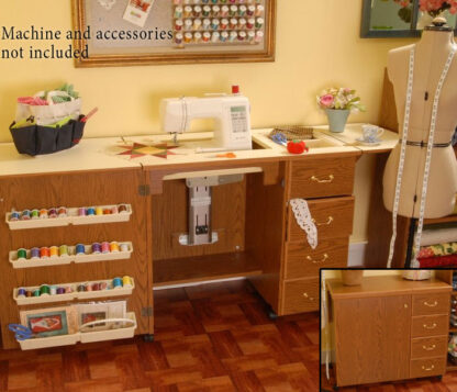 Arrow Sewing Cabinet - Norma Jean - Oak