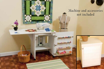 Arrow Sewing Cabinet - Sewnatra - White - Flat Pack Price (Not A