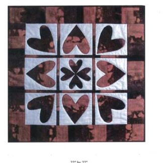 Pattern - Twirling Hearts Quilt Pattern - 4444-6 - by Castilleja