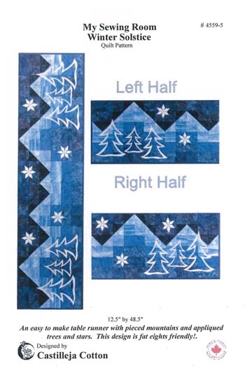 Pattern - Winter Solstice Quilt Pattern - 4559-5 - by Castilleja