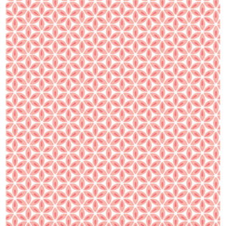 Tea Towel - Geo Flower - Coral - Cherry Guidry