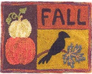 Fall Harvest - For Punchneedle Embroidery - Designs from the Pep