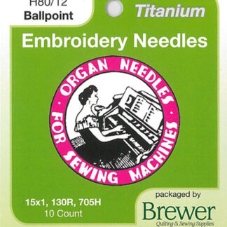 Organ  - 130/705  - Titanium Ballpoint  - #080  - 10 Pack
