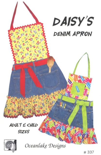 Daisy's Denim Apron - Oceanlake Designs