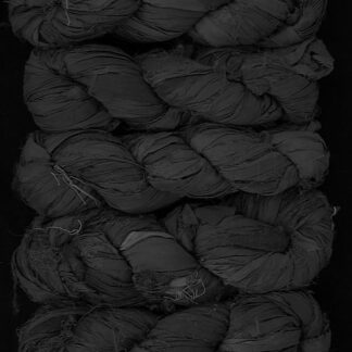 Silk Sari Ribbon - Black Onyx - Leilani Arts