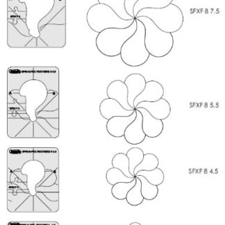 Template - Westalee - Spin-e-fex Feather Template - Low Shank -