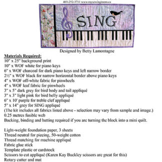 Sing 2 Pattern  - My Sewing Room