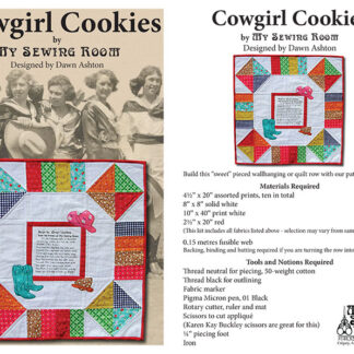 Cowgirl Cookies Pattern  - Row by Row 2019 Taste the Experience