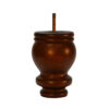 Tuffet Feet - P090-163 - Walnut - 4pk - Jayakas Inc