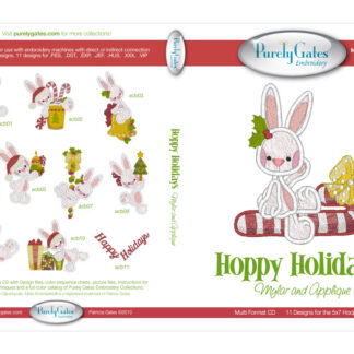 Mylar Embroidery - CD - Hoppy Holidays with Mylar & Applique - P