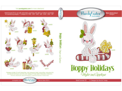 Mylar Embroidery - CD - Hoppy Holidays with Mylar & Applique - P