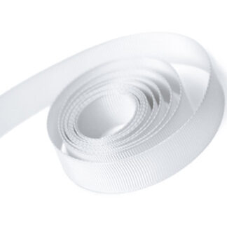 Grosgrain Ribbon  - 7420016  - 029  - White  - 5/8" wide  - Papi