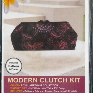 Modern Clutch - Royal Amethyst - Pink Sand Beach Designs
