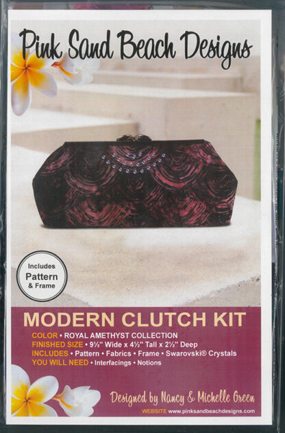 Modern Clutch - Royal Amethyst - Pink Sand Beach Designs