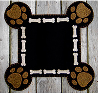 Pattern - Best Friend - #112 Table Mat 13" x 13" - Plays With Wo