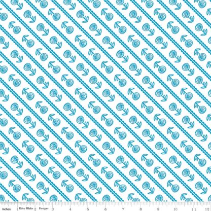 Simply Happy  - 007455  - WHT  - White  - Floral  - Riley Blake