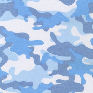 Sunset Studio - Camouflage - Blue - French Terry