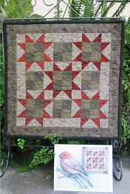 Pattern - #177 - House Finch - Quilt Pattern - Suzanne's Art Hou