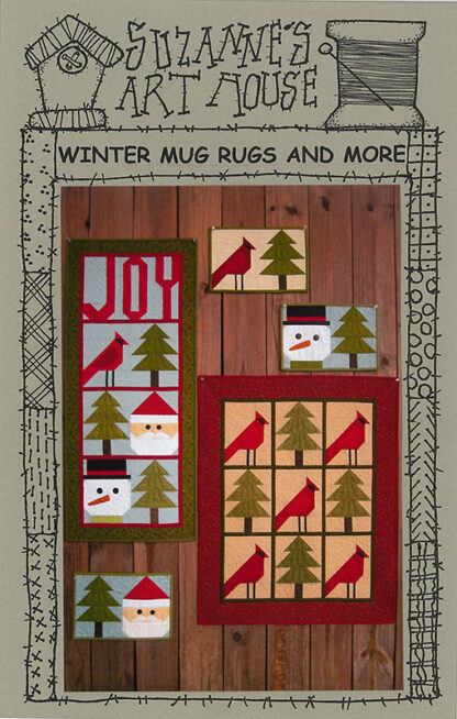 Pattern - #185 - Winter Mug Rugs and More - Quilt Pattern - Suza