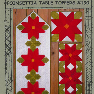Pattern - #190 - Poinsettia Table Toppers - Quilt Pattern - Suza
