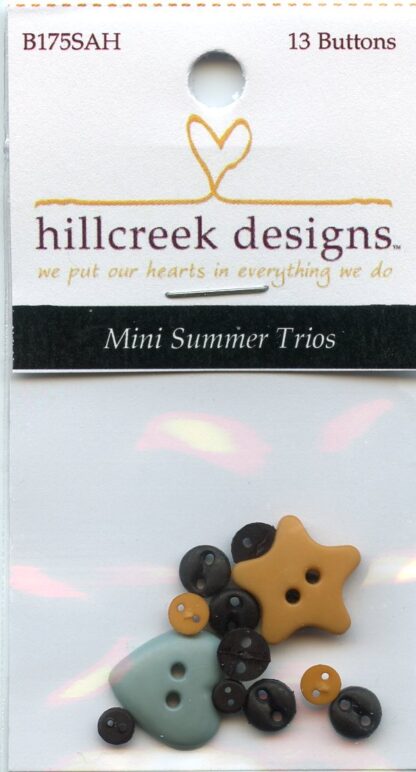 Button Pack - for Mini Summer Trios - By Suzanne's Art House - S