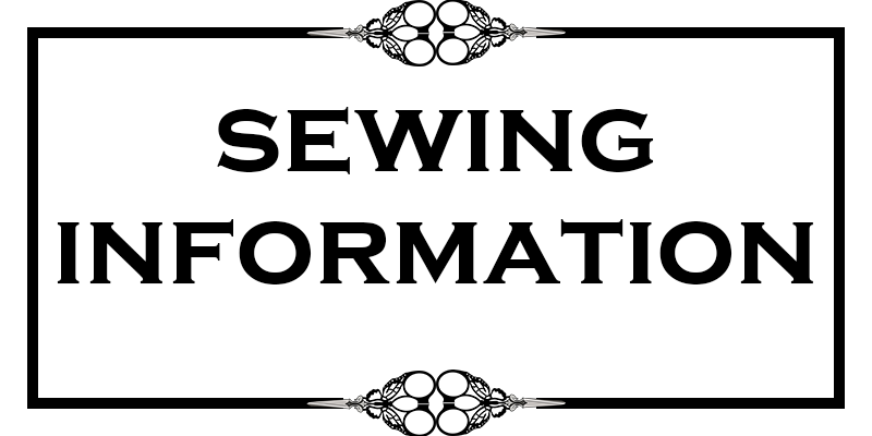 Sewing Info