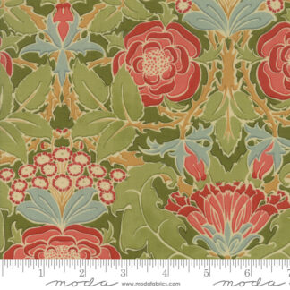 Voysey 2018  - 057320  - 019  - Olive  - Floral  - Moda