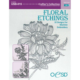 ED - USB-015 - Crafters Collection #15, Floral Etchings