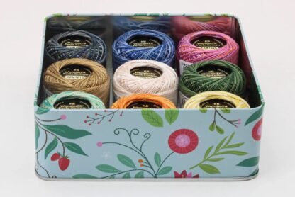 WonderFil - BOM 2024 - Thread Kit - 2 Tins with 18 Eleganza Balls and 11 Spool Ellana Wool Thread Pack - Image 3