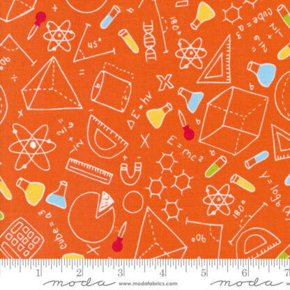 100% Cotton Fabric - Back to School - 20892-13 - ORANGE - MODA