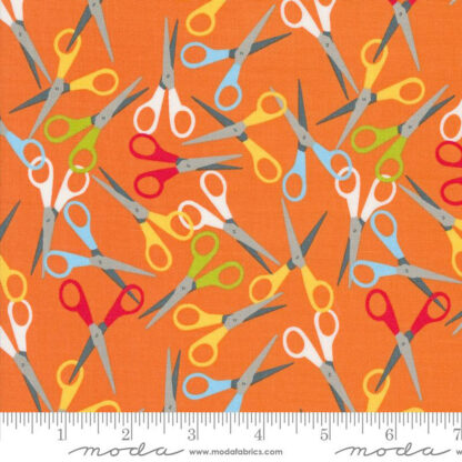 100% Cotton Fabric - Back to School - 20894-13 - ORANGE - MODA