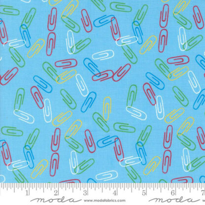 100% Cotton Fabric - Back to School - 20896-16 - WATER - MODA