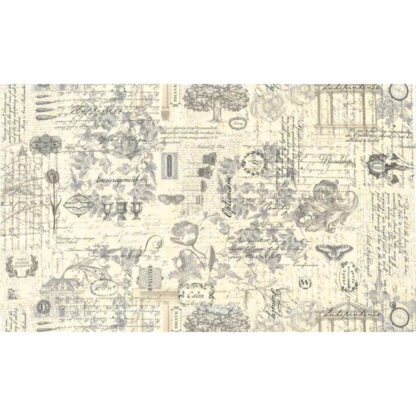 100% Cotton Fabric - 3 Sisters Favourite Collages - 44370-11 - CHARCOAL - MODA