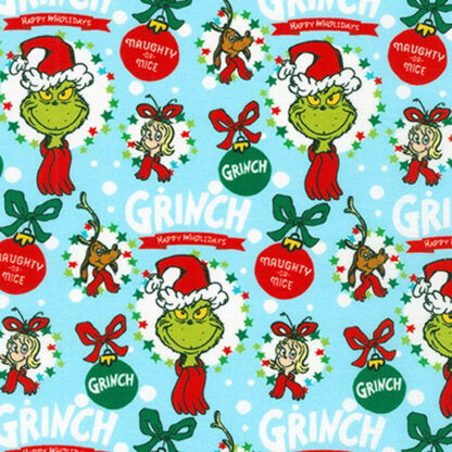 100% Cotton Fabric - How the Grinch Stole Christmas - 20278-223 - Holiday