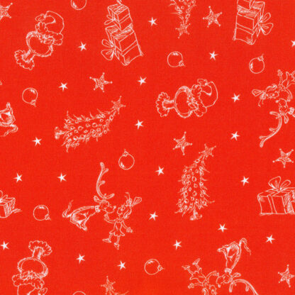 100% Cotton Fabric - How the Grinch Stole Christmas - 21780-223 - Holiday