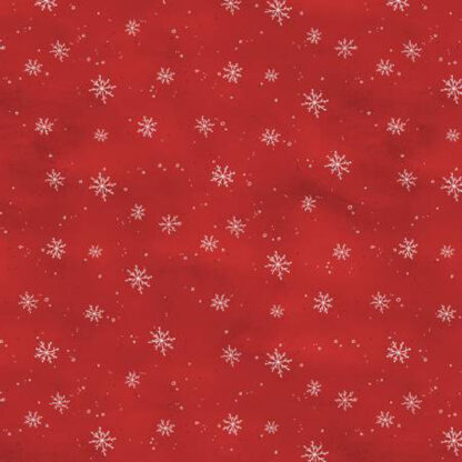 100% Cotton Fabric - Our Gnome to Yours - 56086-313 - Red - Wilmington Prints - Christmas