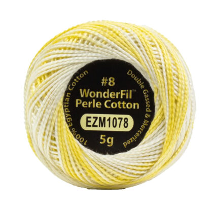 WonderFil - Eleganza Variegated - 38m (42yd) - EL5GM-1078 - Golden Wheat - 8wt 100% Egyptian Cotton Thread