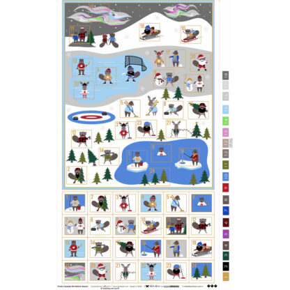 100% Cotton Fabric - Under the Northern Lights - 22583-001 - White - Robert Kaufman - Advent Calendar