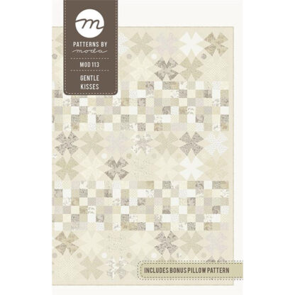 Moda - Quilt Pattern Gentle Kisses - P045002 - Cream - 50 1/2In x 62 1/2In